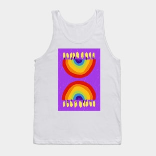 Rainbow Chanukiah Violet Print Tank Top